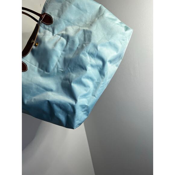 Longchamp Tote bag  Blue Nylon Leather Handle Shoulder Bag - Picture 5 of 9